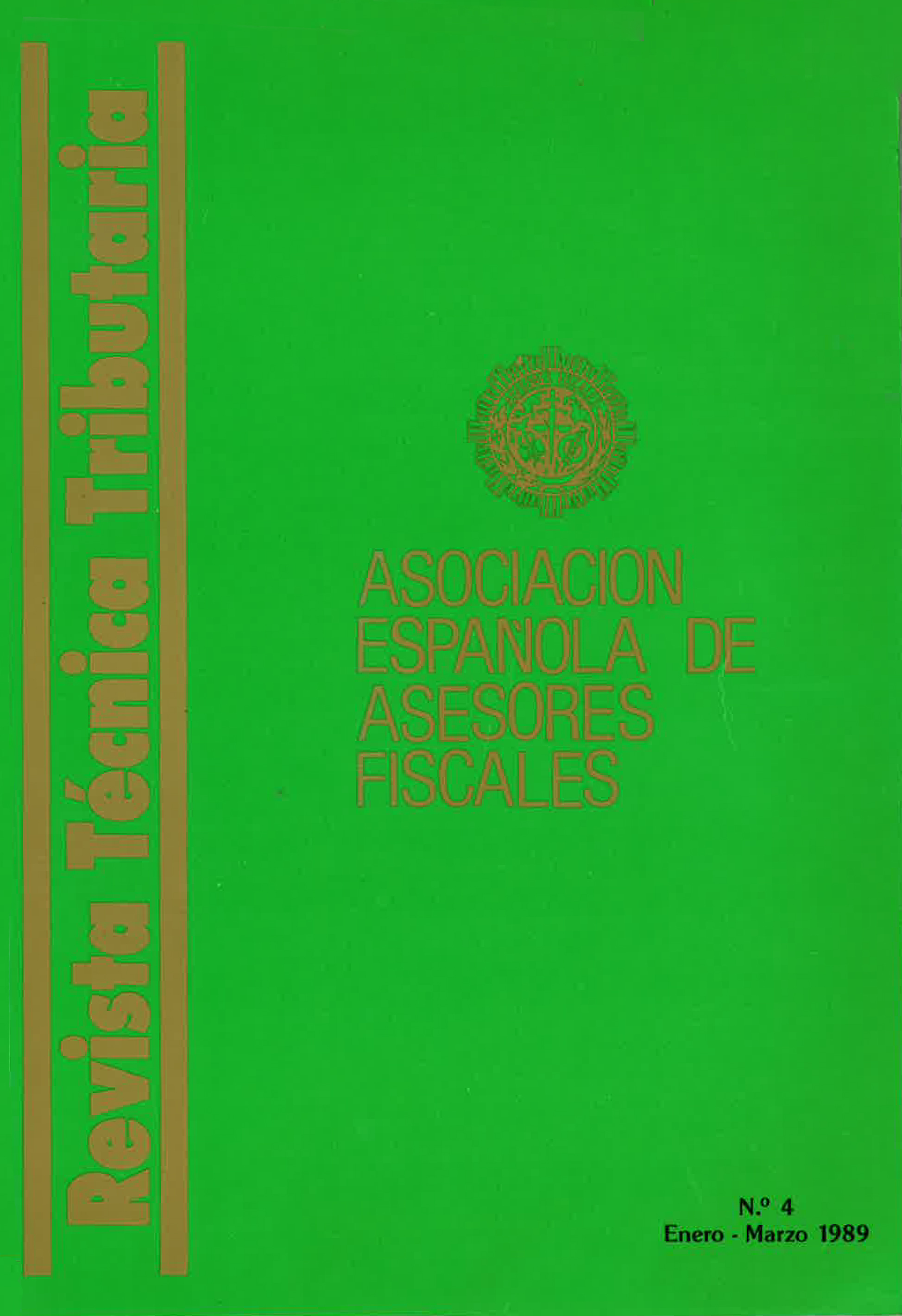 					Ver Vol. 1 Núm. 4 (1989): Revista Técnica Tributaria - Nº 4
				